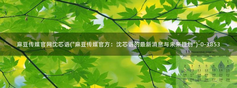麻豆视频 更新更新：麻豆传媒官网沈芯语(\