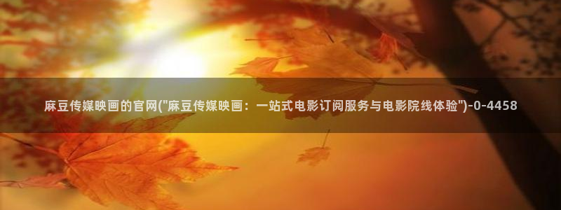 麻豆视频 更新