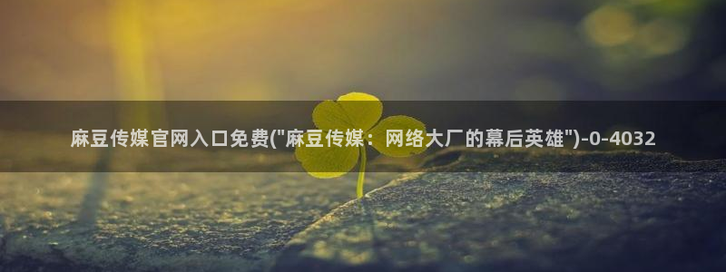 麻豆视频高清下载：麻豆传媒官网入口免费(\